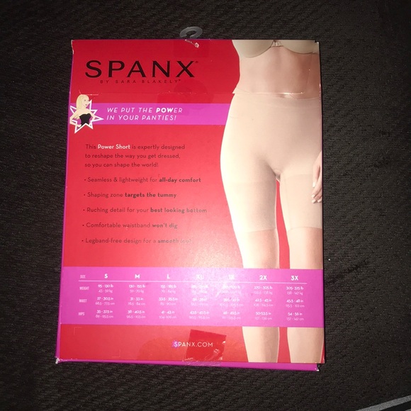 Spanx Power Short Sz 1X - Picture 4 of 7